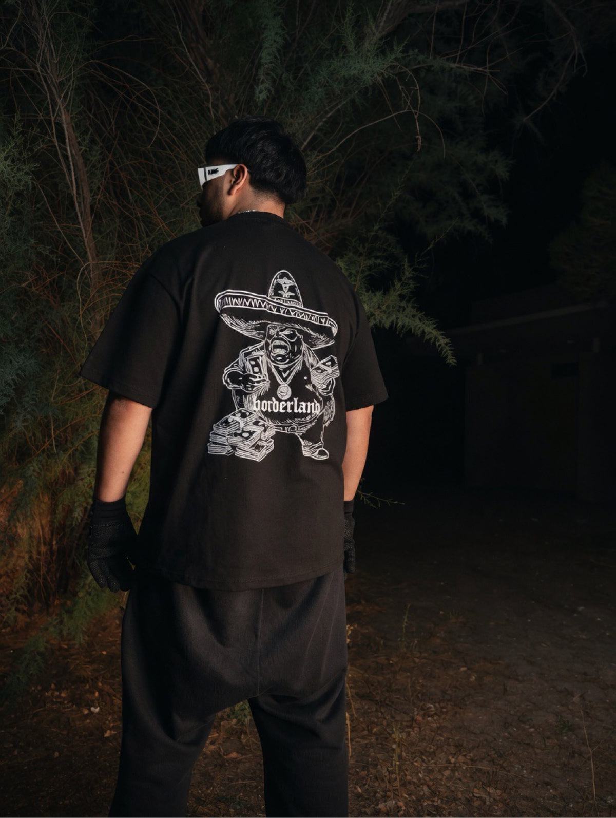 Bandito-Man tee - big back print, black