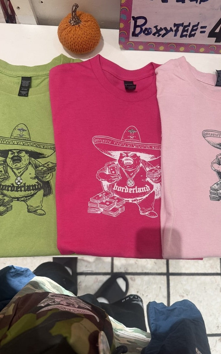 Premium tees stack - pink, red, olive